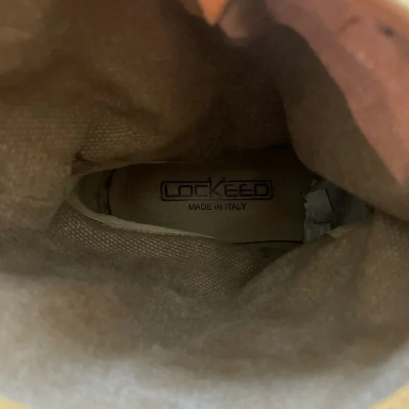 Anthropologie Lockeed tan burnished ankle boots booties. Made in Italy size 37 - Picture 5 of 11